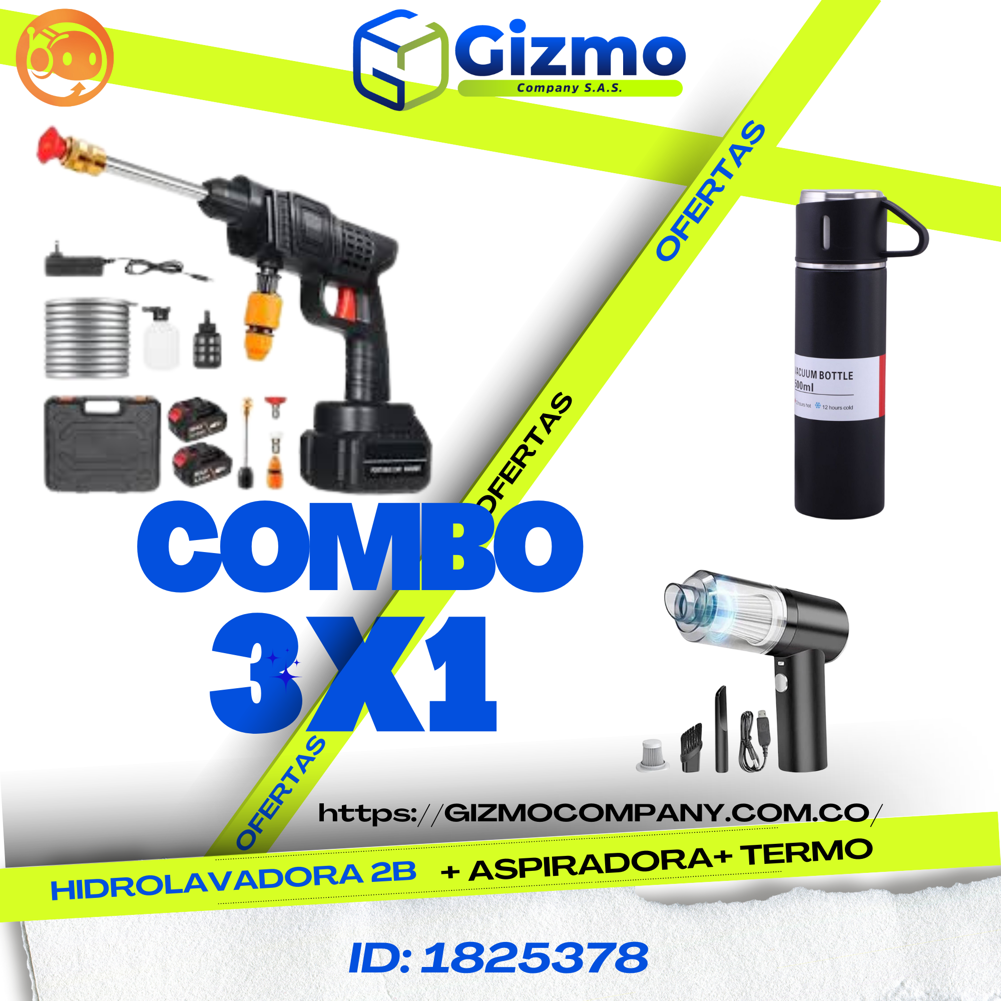 Hidrolavadora 2 B + Aspiradora + Termo